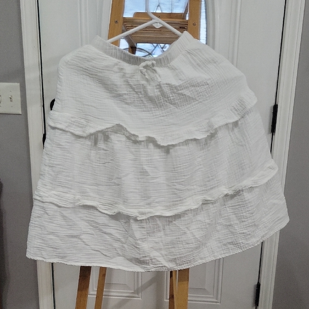 Cat & Jack White Tiered Skirt